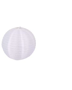 DEKOR PAPÍRLÁMPÁS GÖMB, ORGANZA, 40 CM, FEHÉR