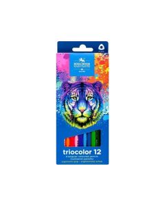 SZÍNES CERUZA KOH-I-NOOR, 12 DB-OS, TIGRIS HÁROMSZÖGLETÜ 7 MM 3132012012KS