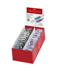 RADIR FABER CASTELL KUPAKRADÍR, GRIP 2024 2 DB-OS, FEKETE/ÓCEÁNKÉK  RÓZSA/LILA