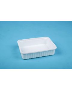 ÉTELDOBOZ SZÖGLETES, PP, 500 ML, 50 DB/CSOMAG, FEHÉR