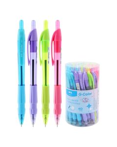 GOLYÓSTOLL M&G, G-COLOR, 0,7 MM GUMÍROZOTT F01774100, KÉK ÍRÁS