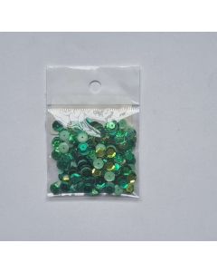 FLITTER KEREK 6 MM, ZÖLD