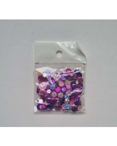 FLITTER KEREK 6 MM, PINK