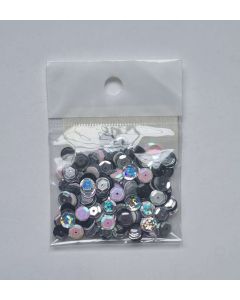 FLITTER KEREK 6 MM, EZÜST