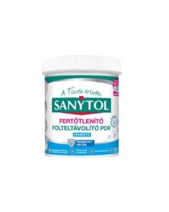 FOLTELTÁVOLÍTÓ SANYTOL, FERTŐTLENÍTŐ POR, 450 GR FEHÉR RUHÁHOZ