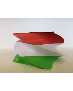 TÉPŐTÖMB 9,5*9,5 CM CSAVART NEMZETISZÍNŰ NYOMELL