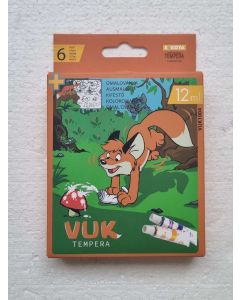 TEMPERA VUK 6 DB-OS, 12 ML, FÉM TUBUSOS