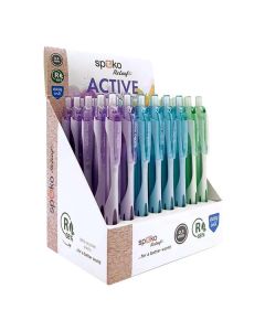 GOLYÓSTOLL SPOKO, RELEAF ACTIVE ÁTLÁTSZÓ, EASY INK NEEDLE TIP, KÉK ÍRÁS