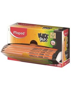 CERUZA MAPED, HÁROMSZÖGLETŰ HB, BLACK PEPS