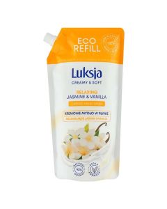 FOLYÉKONY SZAPPAN LUKSJA, UTÁNTÖLTŐ , 900 ML, JASMINE & VANILIA