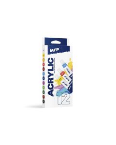 AKRILFESTÉK MFP, 12 DB-OS, 12 ML, ALAP SZINEK