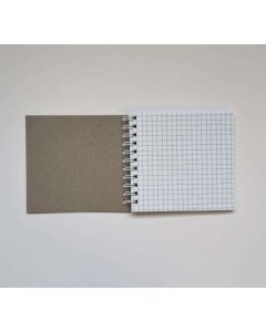 JEGYZETTÖMB  10,5X10, SPIRÁLOS, 60 LAP, KOCKÁS,VONALAS