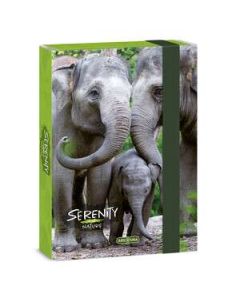 FÜZETBOX A/5, SERENITY ELEPHANT