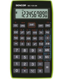 SZÁMOLÓGÉP, SENCOR, SEC 105GN, 56 MATEMATIKAI MŰVELETE,2-8-16-OS SZÁMRENDSZERBEN