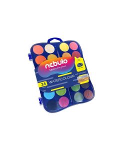 VÍZFESTÉK, NEBULÓ 24 DB-OS, 30 MM ECSETTEL