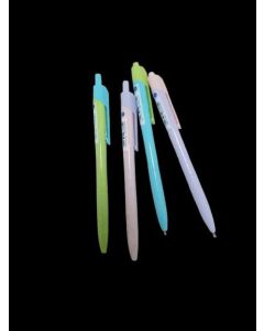 GOLYÓSTOLL DELI ARROW, 0,7 MM, NYOMÓGOMBOS, PASZTEL SZÍN, KÉK ÍRÁS
