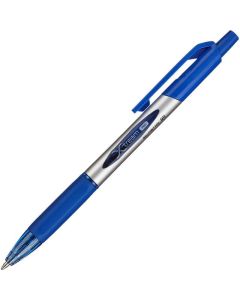 GOLYÓSTOLL DELI XTREAM, 0,7 MM, NYOMÓGOMBOS, KÉK TEST,KÉK ÍRÁS