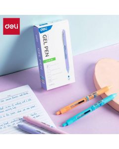 ZSELÉSTOLL DELI, 0,7 MM, NYOMÓGOMBOS, PASZTELL SZÍNŰ TEST,KÉK ÍRÁS