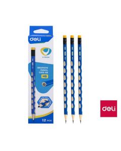 CERUZA U-TOUCH, HÁROMSZÖGLETŰ, RADÍROS VÉGGEL, HB, ERGONOMIKUS TEST, TERMÉSZETES FA