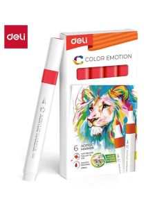 AKRILMARKER DELI, SZÍNKÓD: 36, RED