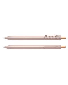 GOLYÓSTOLL  MANGUS, MŰANYAG, ROSE GOLD KIGÉSZÍTŐVEL, NYOMÓGOMBOS, 1 MM HEGGYEL, ROSE GOLD