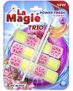 WC ÖBLÍTŐ RÚD, LA MAGIÉ POWER FRESH, 3X40G, VIRÁGOS KERT ILLATTAL