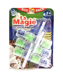 WC ÖBLÍTŐ RÚD, LA MAGIÉ POWER FRESH, ECO PACK, 3X40G, FENYŐERDŐ ILLATTAL