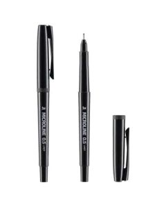 TŰFILC JUNIOR MICROLINE, DOKUMENT, 0,5 MM, FEKETE