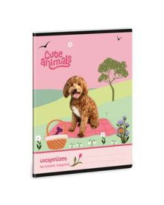 LECKEFÜZET A/5, CUTE ANIMALS DOGGIE