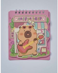 NOTESZ SPIRÁLOS CSILLÁMOS, MATRICÁS, A/6, CAPYBARA