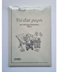 VÁZLATPAPÍR  A/4 FATARTALMÚ, 100 G/M2, 100 ÍV/CSOMAG