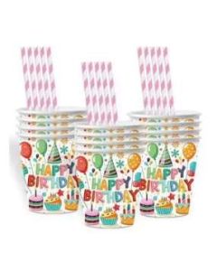 PARTI POHÁR, 2,7 DL, 10DB/CSOM, HAPPY BRITHDAY