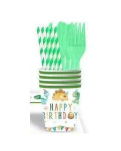 PARTI POHÁR, 2,7 DL, 10DB/CSOM, HAPPY BRITHDAY DINÓ