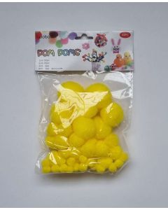 POM-PON, VEGYES MÉRET, 48 DB/CSOMAG, SÁRGA