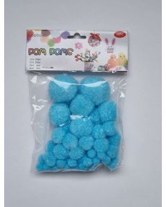 POM-PON, VEGYES MÉRET, 48 DB/CSOMAG, VILÁGOSKÉK