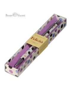 GOLYÓSTOLL BRUNO VISCONTI, FELICITA-DOTS, 0,7 MM FÉM TEST 20-0263/04, KÉK ÍRÁS
