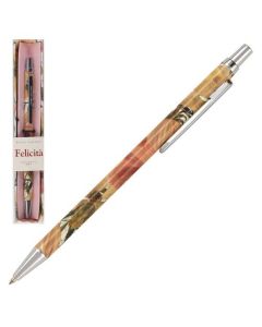 GOLYÓSTOLL BRUNO VISCONTI, FELICITA-PASZTELL VIRÁG, 0,7 MM FÉM TEST 20-0263/21, KÉK ÍRÁS