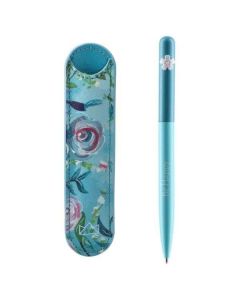 GOLYÓSTOLL BURGEON, ECO BŐR TOKKAL, 1,0 MM KÉK  412215, KÉK ÍRÁS