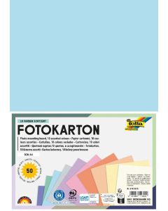 FOTÓKARTON FOLIA, A/4, 300 GR 50 ÍV/CSOMAG 10X5 ÍV (NEM BONTHATÓ), PASZTELL