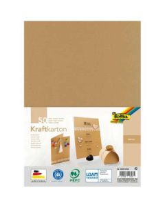 KRAFT PAPÍR FOLIA, A/4 "98", 230 GR 50 ÍV/CSOMAG (NEM BONTHATÓ), NATÚR SZÍNŰ
