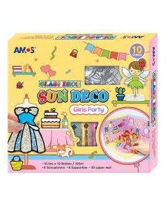 ÜVEGFESTÉK SZETT, 10X22 ML+6 DB FESTHETŐ KÉP, PARTY