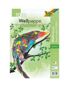 HULLÁMPAPÍR KÉZMŰVES FOLIA, 25X35 CM, 10 ÍV/CSOM (CSOMAG NEM BONTHATÓ), SZIVÁRVÁNY SZÍNŰ