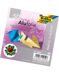 HAJTOGATHATÓ ALUMINIUM ÍVEK  FOLIA, 10X10 CM , 50 ÍV/CSOM ( CSOMAG NEM BONTHATÓ), VEGYES