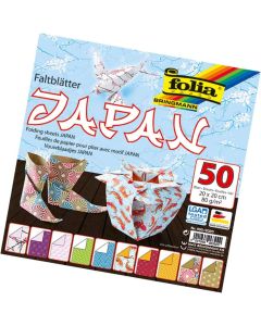 JAPÁN ORIGAMI PAPÍR  FOLIA, 20X20 CM 80G, 10 ÍV/CSOM ( CSOMAG NEM BONTHATÓ), VÁLOGATOTT SZÍN