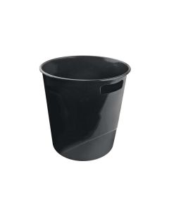 PAPÍRKOSÁR MŰANYAG, 10 L, FEKETE