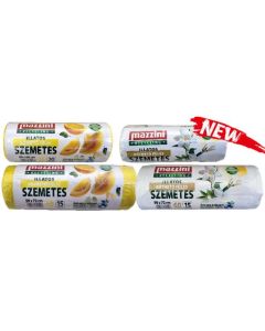 SZEMETESZSÁK KÖTHETŐ FÜLES, 35L  20 DB/ROLL, CITRUS