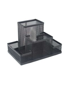 ÍRÓSZERTARTÓ FÉMHÁLÓS TÉGLALAP, FEKETE