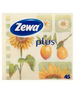 SZALVÉTA ZEWA PLUS, 1 RÉTEGŰ , 45 DB-OS, MINTÁS