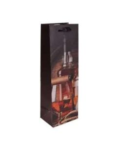 AJÁNDÉKTASAK, ITALOS, 12X36CM, SZIVAR KONYAK