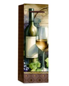 AJÁNDÉKTASAK, ITALOS, 12X36CM, FEHÉR BOR